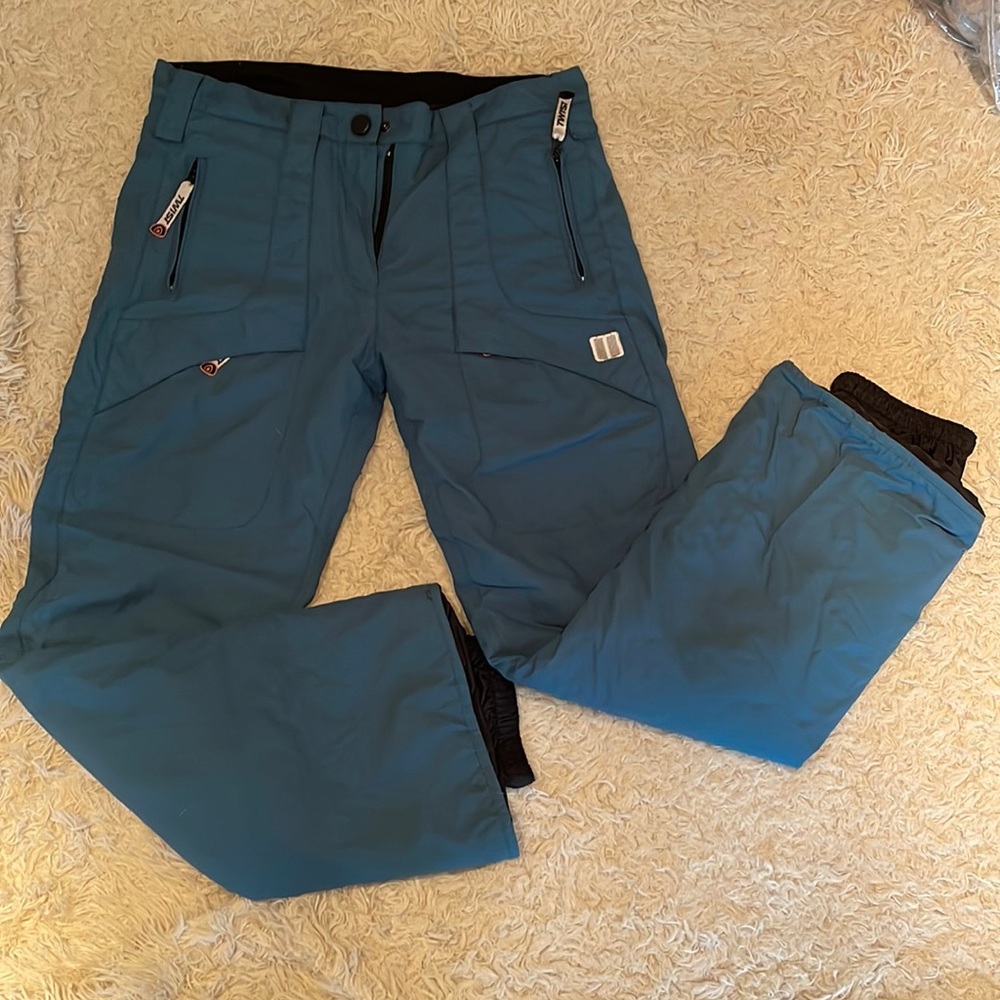 Large Teal Twist Snowboard/Ski Pants